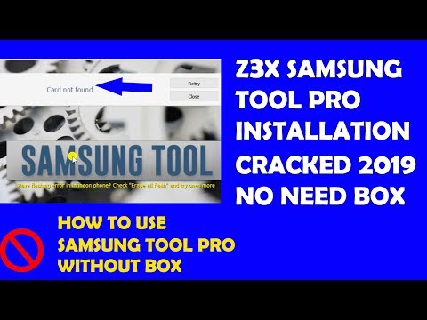 z3x samsung tool pro card not found